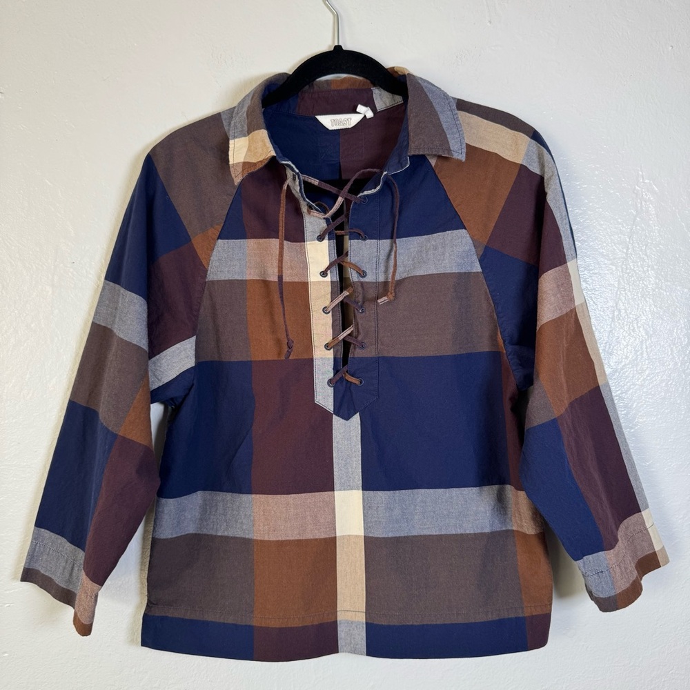 Toast Lace Up Block Paid Popover Top